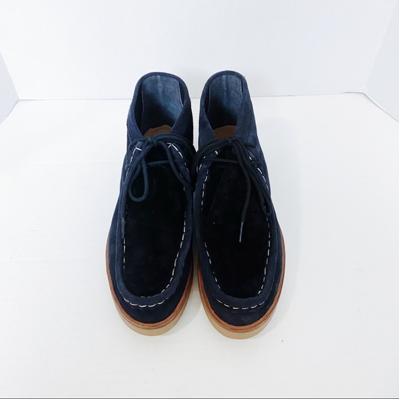 THE GREAT. Shoes - THE GREAT. - Navy Trooper Chukka Boot